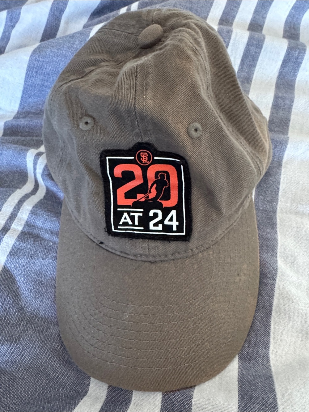 San Francisco Giants 20 at 24 Patch Baseball Cap Dark Grey Unisex OS Snap Back
